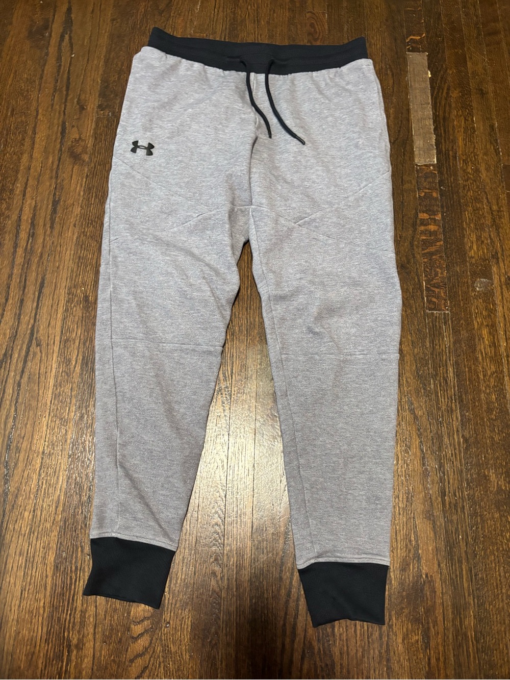 UNDER ARMOUR, Men’s Gray Heather Jogger Sweatpants, Size Large